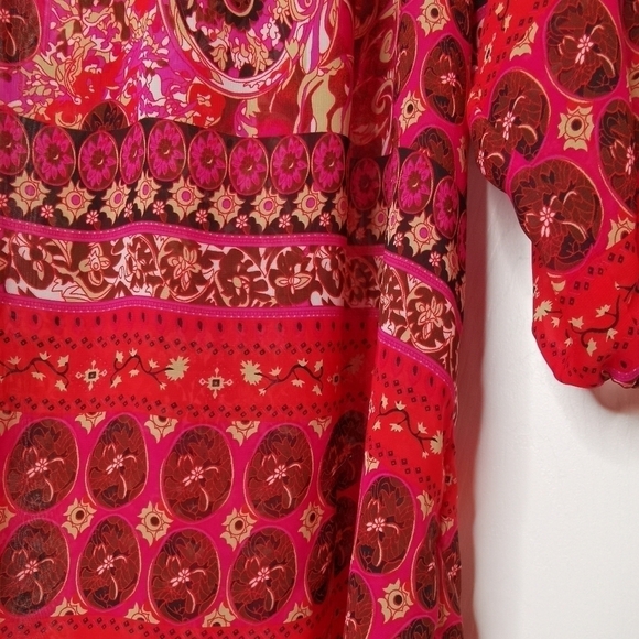 Brights bold Sheer Colourful top - Picture 5 of 11